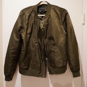 New Olive Green Bomber Jacket